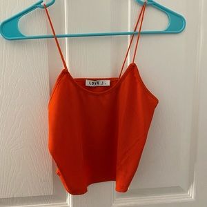Red crop tank top!